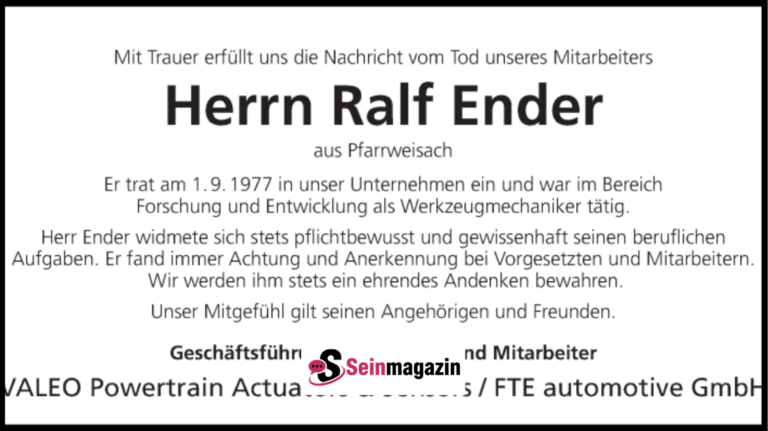 ralle ender todesanzeige